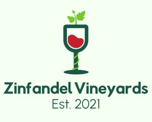 Wine Glass Vines logo design