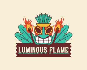 Torch - Hawaiian Tiki Torch logo design