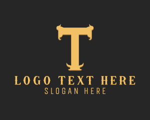 Cowboy - Restaurant Bar Steakhouse Letter T logo design