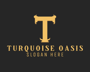 Restaurant Bar Steakhouse Letter T logo design