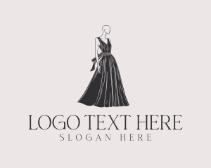 Runway - Couture Gown Fashion logo design