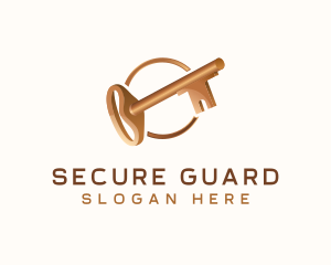 Key Security Lock logo design