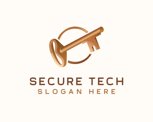 Security - Key Security Lock logo design