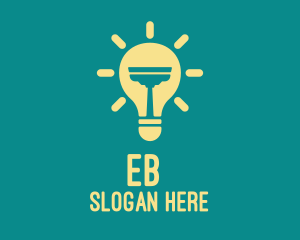 Light Bulb Squeegee Logo