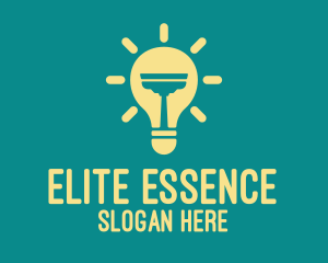 Cleaning Equipment - Light Bulb Squeegee logo design