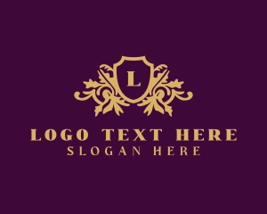 Boutique - Regal Royalty Shield logo design
