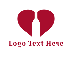 Red Wine - Wine Bottle Lover logo design