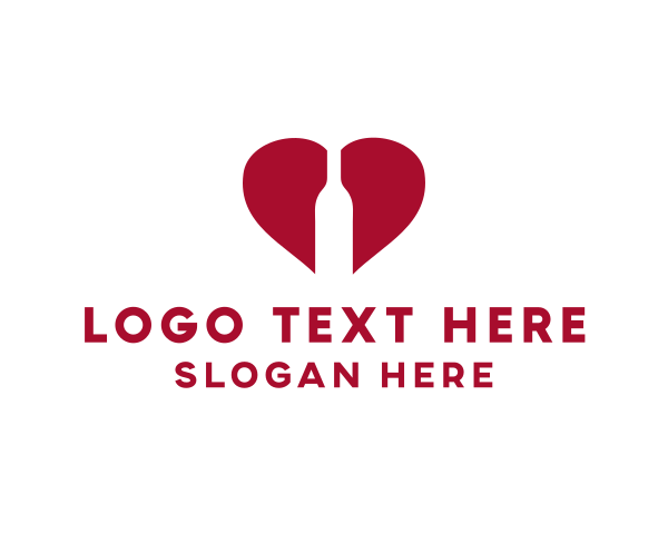 Red Bottle - Wine Bottle Lover logo design