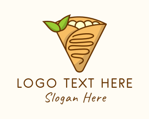 Vegetarian - Healthy Vegan Crepe logo design