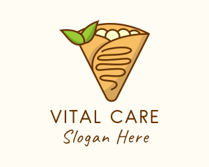 Vegan - Healthy Vegan Crepe logo design