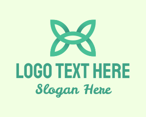 Tea Leaves - Organic Leaf Wings logo design