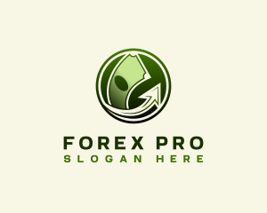 Forex - Money Arrow Growth logo design