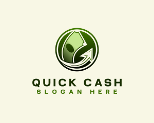 Money Arrow Cash logo design