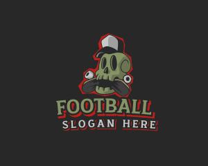 Mascot - Skull Hat Skateboard logo design