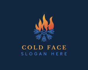 Flame Cold Snow logo design