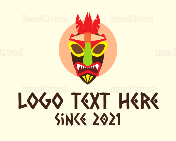 Ethnic Festival Mask Logo