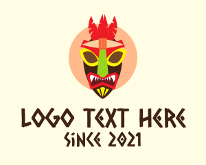 Hulu - Ethnic Festival Mask logo design