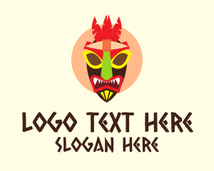 Ethnic Festival Mask  Logo