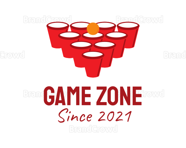 Beer Pong Game Logo