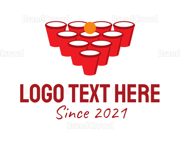 Beer Pong Game Logo