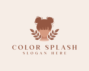 Hair Bun Dye logo design