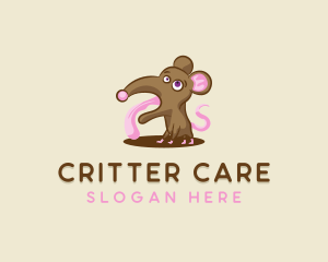Critter - Thirsty Rat Mice logo design