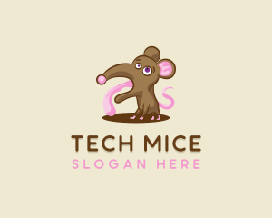 Mice - Thirsty Rat Mice logo design