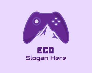 Streaming - Violet Mountain Game Controller logo design