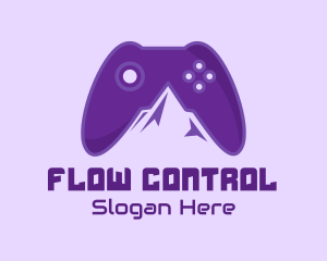 Violet Mountain Game Controller logo design