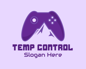 Violet Mountain Game Controller logo design