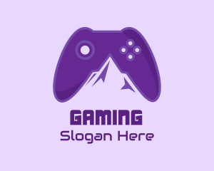 Game Buttons - Violet Mountain Game Controller logo design
