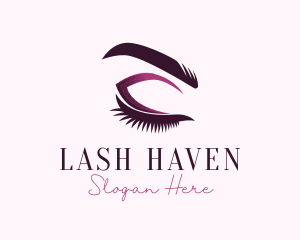 Cosmetic Eyelashes Beauty logo design