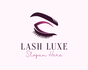 Cosmetic Eyelashes Beauty logo design