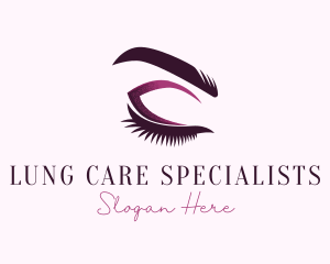 Cosmetic Eyelashes Beauty logo design