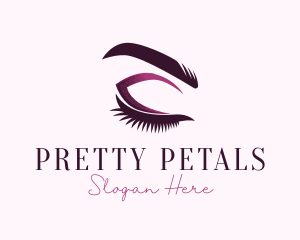 Cosmetic Eyelashes Beauty logo design