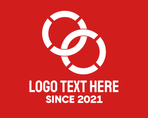 Circle - White Intersecting Circles logo design