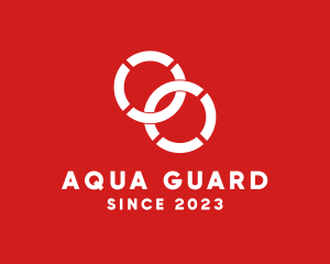 Lifeguard - Modern Safety Lifebuoy logo design