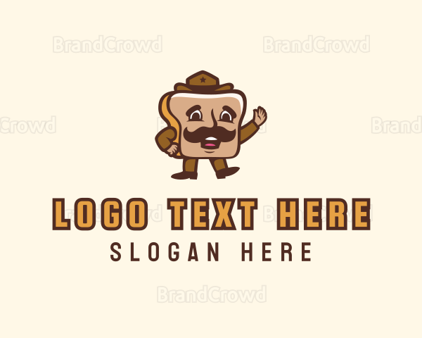 Toast Bread Sheriff Logo