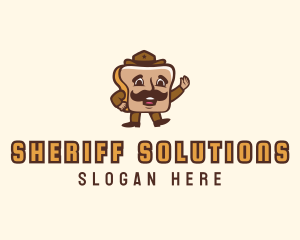 Toast Bread Sheriff logo design