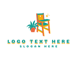 Houseplant Baby Chair logo design