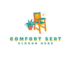 Houseplant Baby Chair logo design