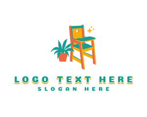 Interior Design - Houseplant Baby Chair logo design