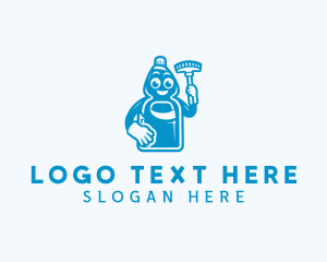Clean - Wash Detergent Sanitation Cleaning logo design