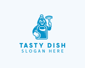 Wash Detergent Sanitation Cleaning logo design