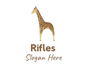 Wild Giraffe Zoo Logo