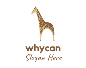 Wild Giraffe Zoo Logo
