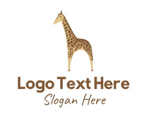 Wild Giraffe Zoo Logo