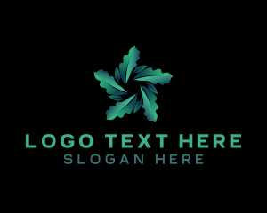 Eco - Leaf Floral Motion logo design