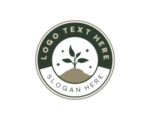 Eco - Plant Sprout Agriculture logo design