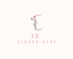 Etsy - Floral Boutique Letter E logo design